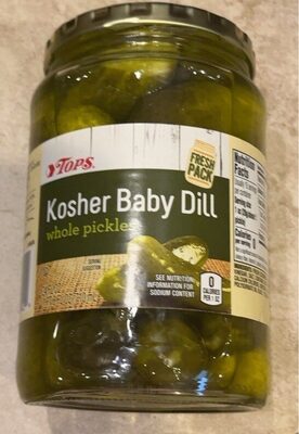 Kosher baby dill whole pickles