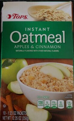Apples & cinnamon instant oatmeal