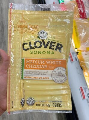 Organic medium white cheddar cheese