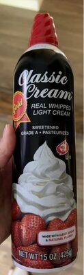 Classic Cream Real Whipped Light Cream