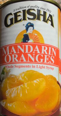 Mandarin Oranges, Whole Segments in Light Syrup