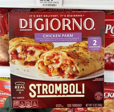 Chicken parm stromboli sandwiches