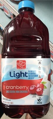 Light, Juice Cocktail From Concentrate, Cranberry