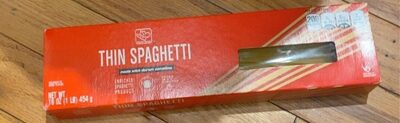 Thin enriched spaghetti product