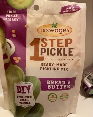 1 step pickle bread and butter
