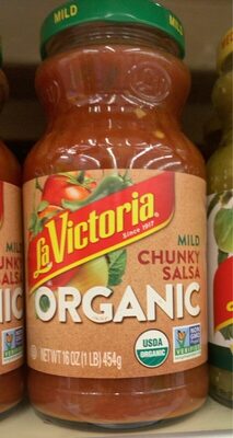 Organic mild chunky salsa