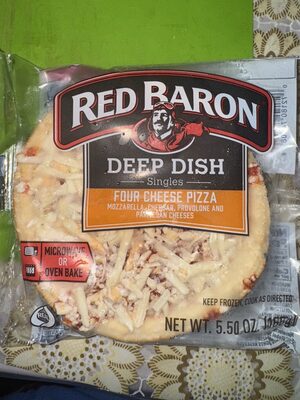 Deep Dish Singles Four Cheese Pizza Mozzarella, Cheddar, Provolone and Parmesan Cheeses