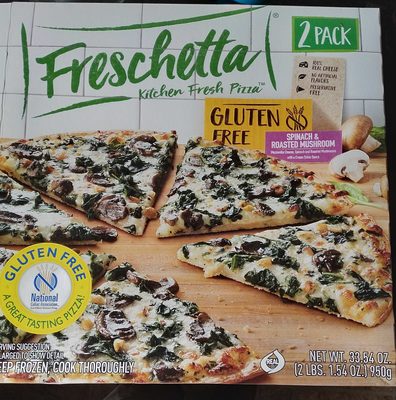 Kitchen fresh pizza spinach & roasted mushroom