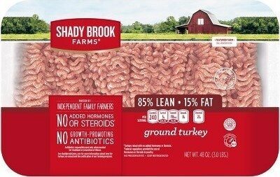 85% lean ground turkey
