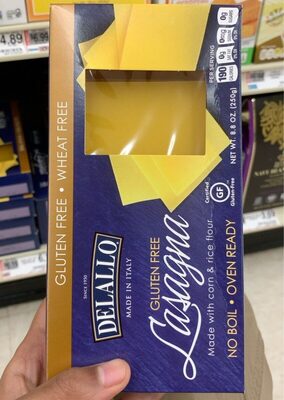 Delallo Gluten Free Lasagna