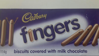 Cadburry Fingers Biscuits Covered With Milk Chocolate
