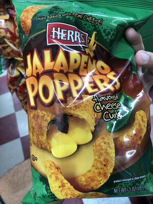 Jalapeno poppers flavored cheese curls, jalapeno poppers
