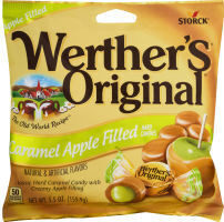Caramel apple filled hard candies