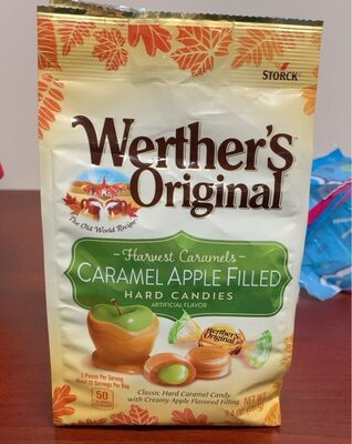 Caramel apple filled hard candies