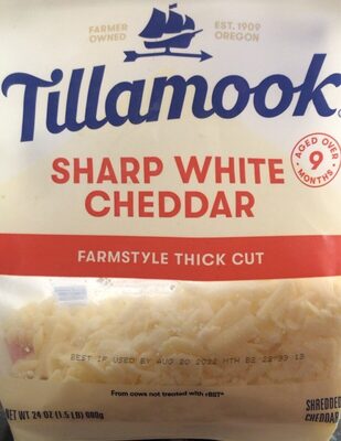 Farmstyle thick cut sharp white cheddar cheese