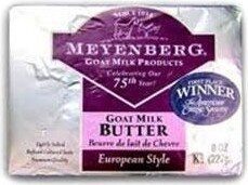 Goat milk butter european style