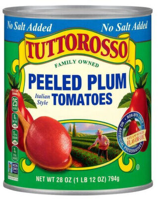 No Salt Added Peeled Plum Tomatoes