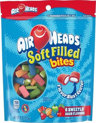 Candy soft filled bites in assorted tangy fruit flavors