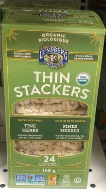 Organic Thin Stackers, Fine Herbs, Lightly Salted
