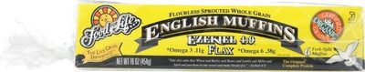 Ezekiel 4:9 Sprouted Whole Grain Flax English Muffins
