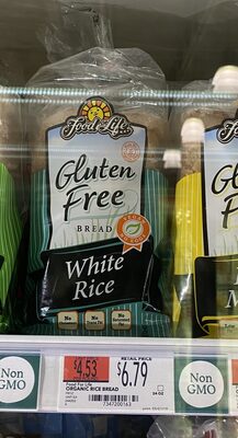 Food for life, gluten free, white rice bread