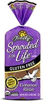 Bread gluten free cinnamon raisin