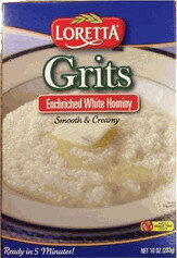 White corn smooth & creamy grits