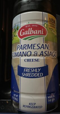Parmesan, Romano & Asiago Cheese Freshly Shredded