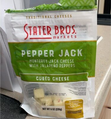 Pepper jack cubed cheese