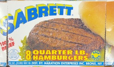Quarter lb hamburgers