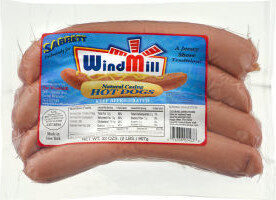Windmill natural casing hot dogs