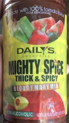 Mighty spice, thick and spicy bloody Mary mix