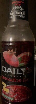 Dailys fruit mixers grenadine syrup