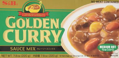 Golden curry sauce mix medium hot
