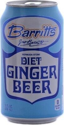 Diet ginger beer bermuda stone cans