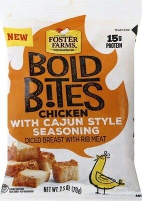Bold bites chicken with cajun style seasoning