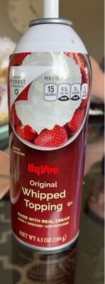 Hy vee original whipped topping