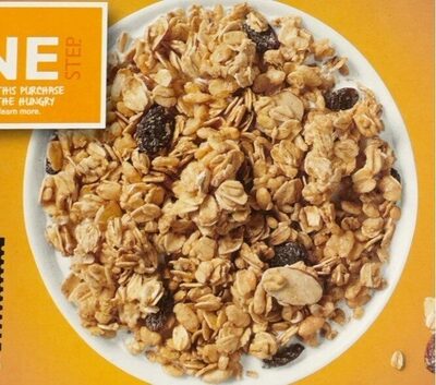 Hy vee one step low fat granola cereal with sweetened