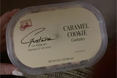Caramel cookie gelato