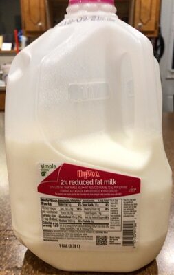 2% reduced fat milk