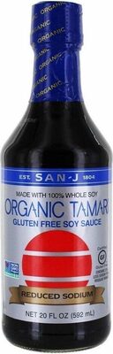 Organic Tamari Gluten Free Soy Sauce Reduced Sodium