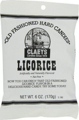 Licorice hard candy