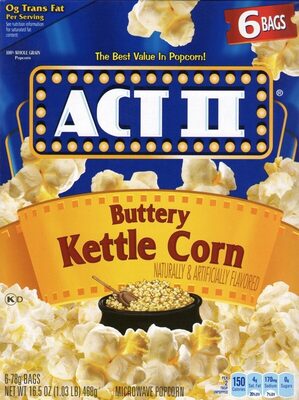Kettle corn buttery kettle corn
