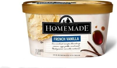 United dairy farmers homemade french vanilla ice cream