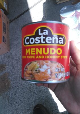 Menudo beef tripe and hominy stew