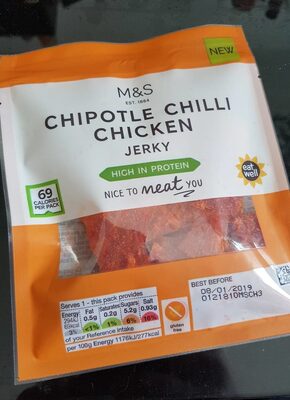 Chiplote chili chicken jerky