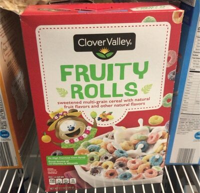 Fruity rolls sweetened multi grain cereal with