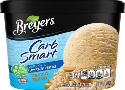 Carb smart peanut butter frozen dairy dessert