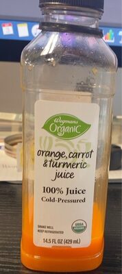 orange, carrot & turmeric juice