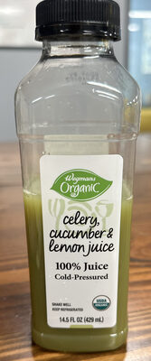 Celery, Cucumber & Lemon Juice